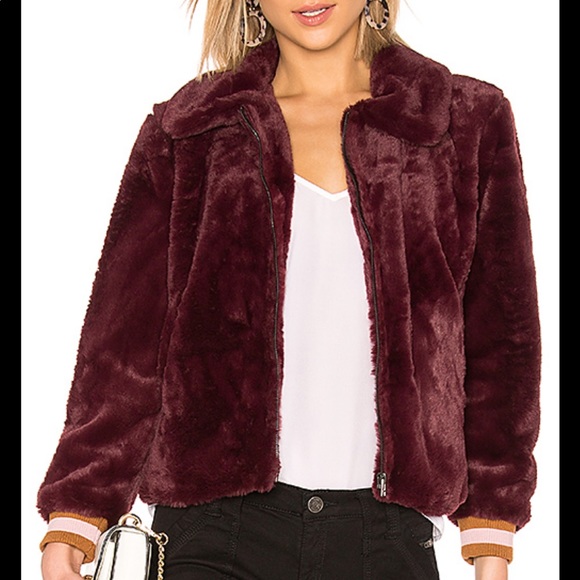 J.O.A. Jackets & Blazers - JOA faux fur bomber